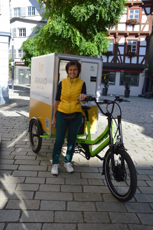 E-Lastenrad für Unternehmerin mit Handycap - LEADER Oberschwaben